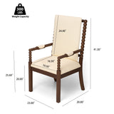 Set of 2 Rubber Wood Dining Chairs