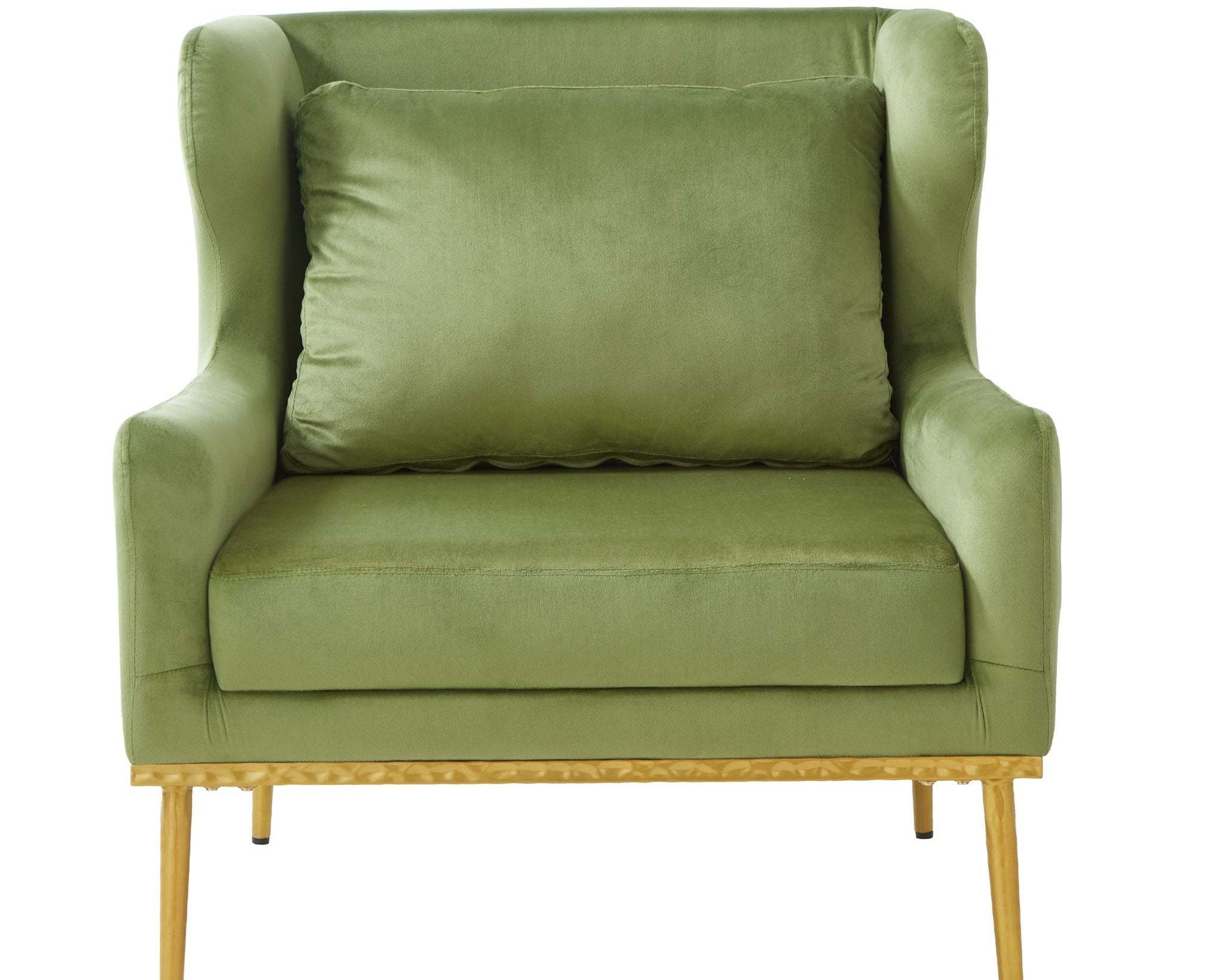 Elegant Curved Armrest Accent Armchair