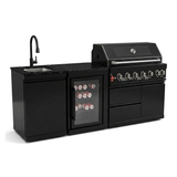 6-Burner Stainless Steel Propane Gas Outdoor Kitchen Barbecue Island Grill
