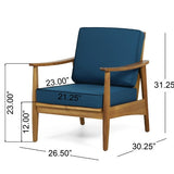 Willowbrook Teak Brown 4-Piece Wood Outdoor Patio Conversation Seating Set