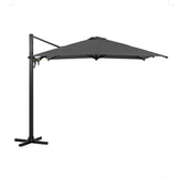 Round Cantilever Patio Umbrella With 360 Rotation & Infinite Tilt Adjustment