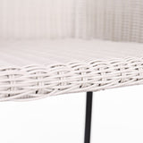 Ladd Outdoor Metal Wicker Barstool Set of 2 - Light Gray