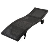 Patio Wicker Chaise Lounge Chairs Set of 2