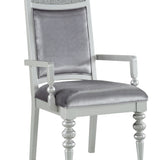 Maverick Arm Chair Set of 2 - Silver