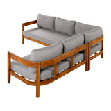U_Style Acacia Solid Wood Patio Furniture Set