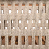 Outdoor Club Chair & Rope Arm And Cushions