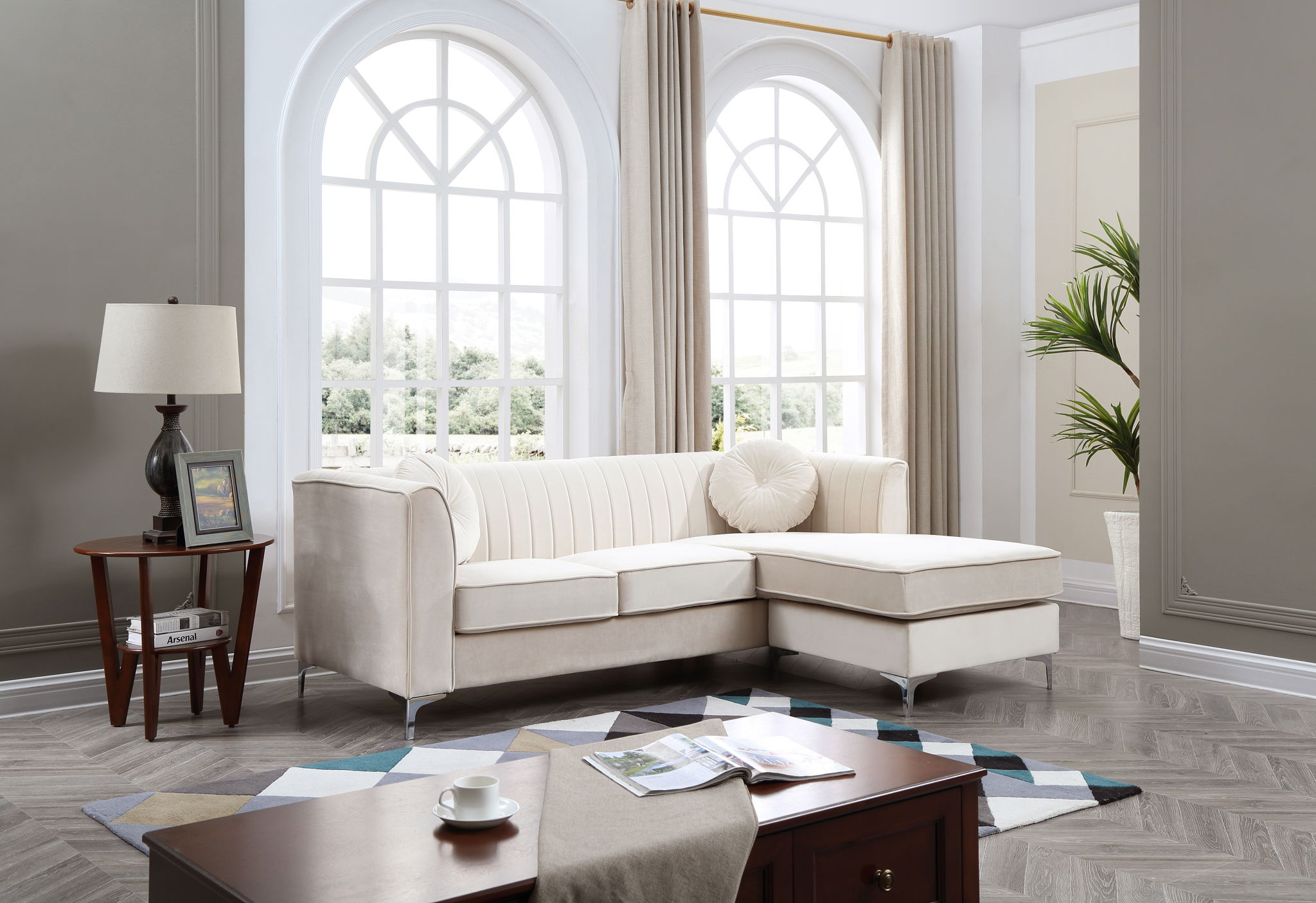 Delray - Micro Suede Sofa Chaise