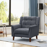 Luminaesque Fabric Upholstered Armchair With Tufted Back