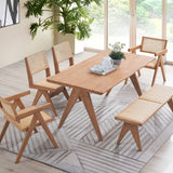 Valentina 6 Pieces Patio Dining Set - Rattan / Natural
