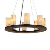 Centrum Round Alabaster Chandelier