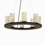 Centrum Round Alabaster Chandelier