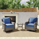JB Two Swivel Chairs and Side Table