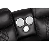 Power Reclining Sectional Sofa with Bluetooth Speakers – Black, Dark Gray, Beige