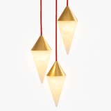 Conus Alabaster Chandelier