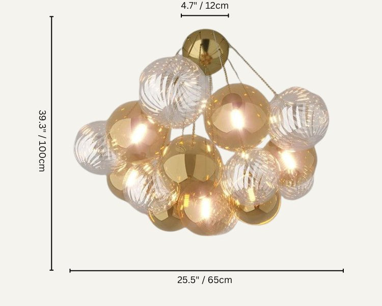 Cuneiform Indoor Chandelier