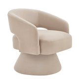 Modern Swivel Barrel Chair