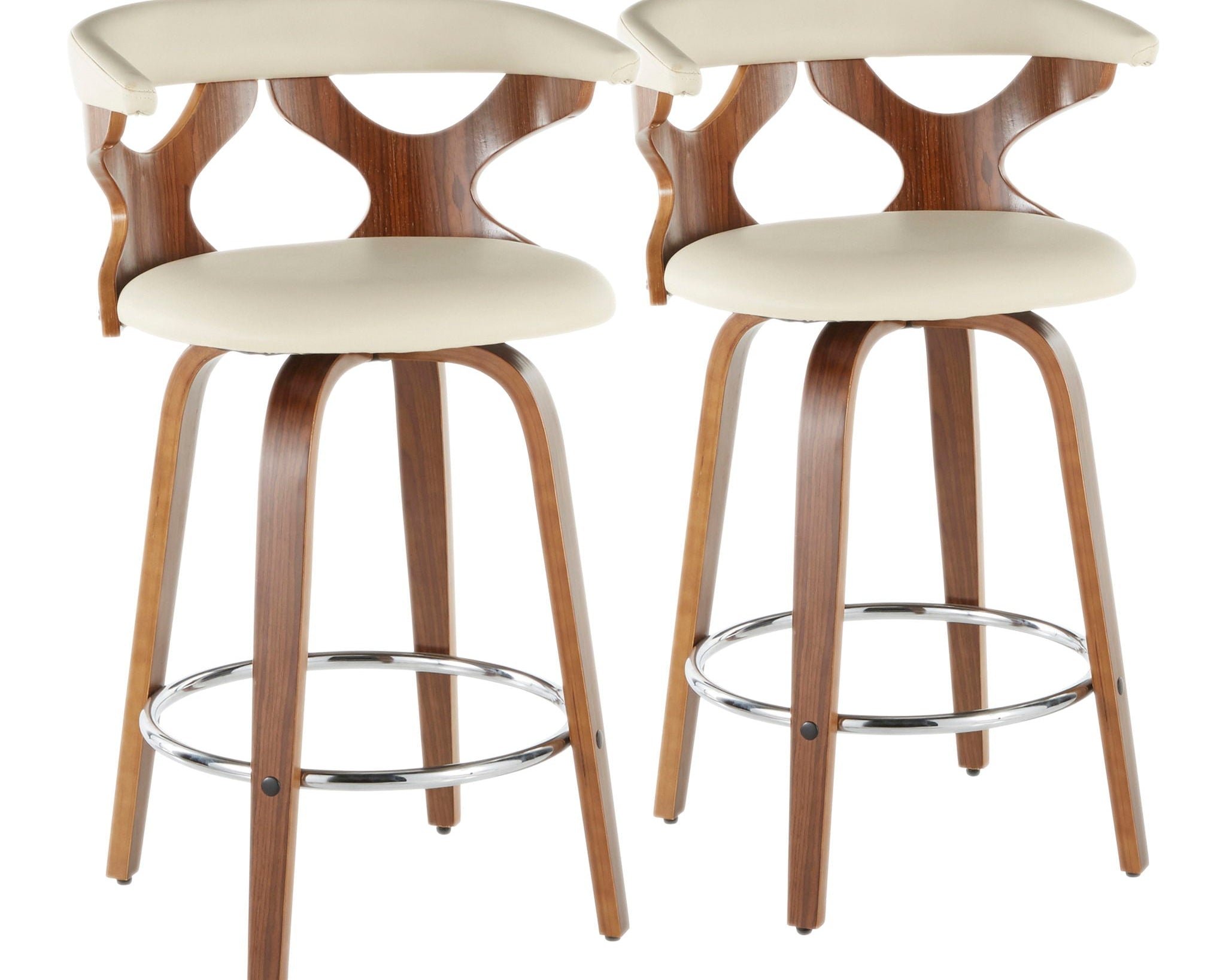 Gardenia - Mid Century Modern Counter Stool (Set of 2)