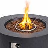 40' Round Outdoor Propane Fire Pit Table
