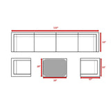 Stylish Entertainment Sectional Set, Outdoor Living