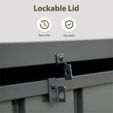 120 Gallon Outdoor Storage Deck Box Waterproof