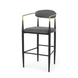 Upholstered Bar Stools With Backs For Kitchen Island (Set of 2)