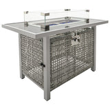 K&K Patio 8-Piece Patio Furniture Set with 43" Fire Pit Table