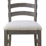 Upholstered Dining Chairs (Set of 2) - Brown - Wood