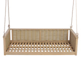 TOPMAX Outdoor Classic Solid Wood Twin Size Swing Bed