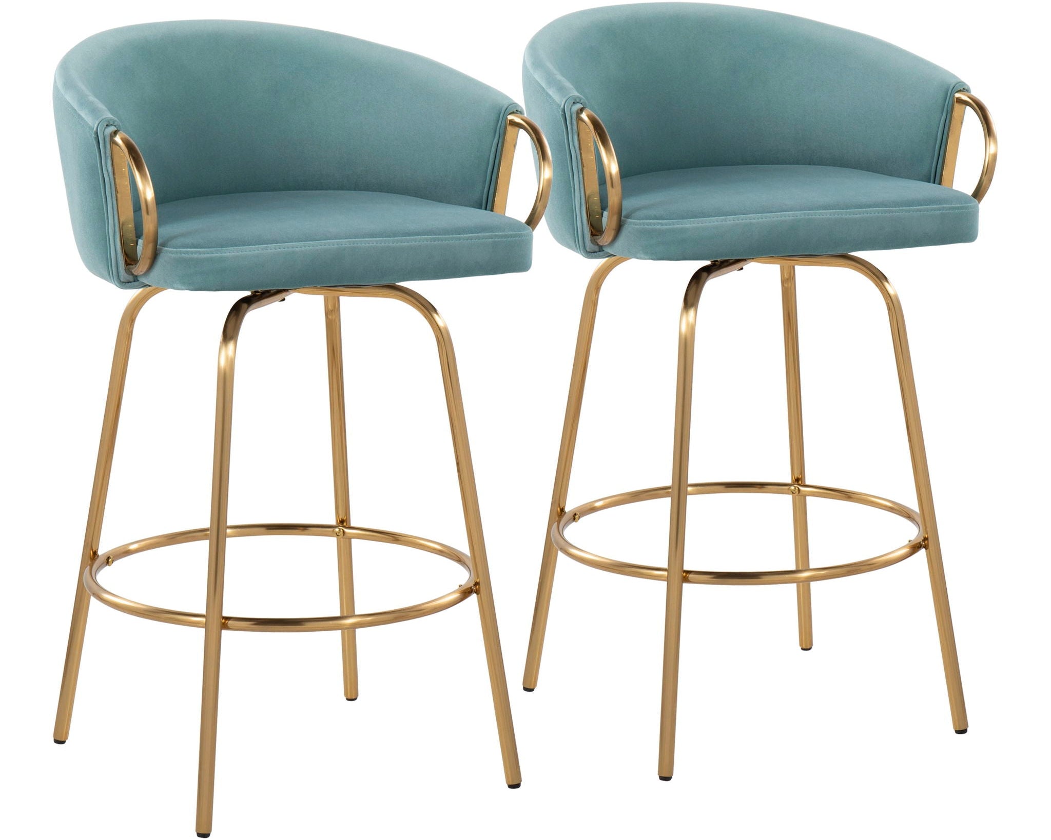 Claire - Contemporary & Glam Counter Stool (Set of 2)