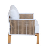 Vine - 4 Piece Outdoor Conversation Set - White