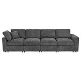 U-Style 130.3" Modular Sectional Sofa, 4-Seater