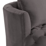 Zunyas Velvet Accent Chair With Swivel