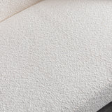 Curved 3 Seater Sofa For Living Room - White