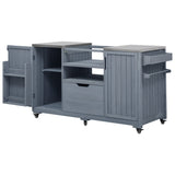 K&K 66.5" Outdoor Kitchen Island for Big Green Egg Grills