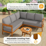U_Style Acacia Solid Wood Patio Furniture Set