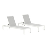 Outdoor Patio Chaise Lounge with 5 Reclining Positions