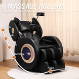 Automatic Massage Chair Recliner With Zero Gravity And Full Body Air Pressure - Black