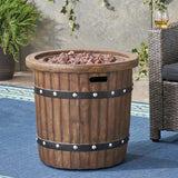 Round 25' Magnesium Oxide Fire Pit - 40,000 BTU