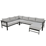 U_Style U-Shaped Outdoor Sectional Sofa Set