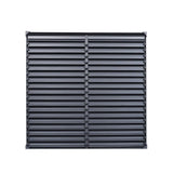 Byron Black Outdoor Pergola Aluminum with Adjustable Louvered Roof