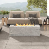 U_STYLE Outdoor Rectangular Propane Fire Pit 41.9" 40000 BTU