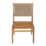 Outdoor 7 Pieces Acacia Wood Dining Set with Taiga 69 Table and Teak Finish