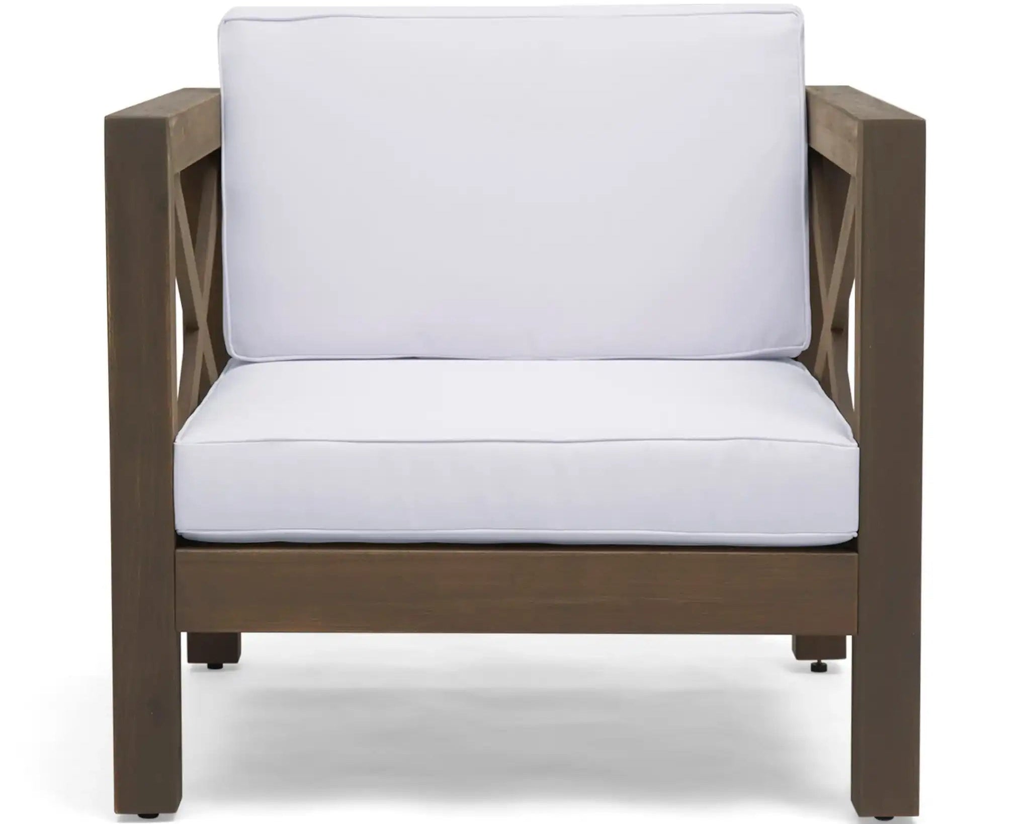 Brava Mid-Century Modern Club Chair With Water Resistant Cushions