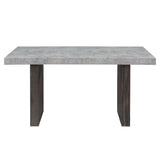 Susan - Dining Table Set With Base - Gray