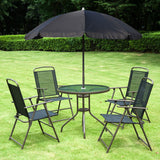 Patio Dining Set With Table Umbrella