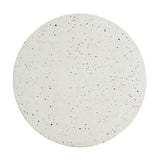 Outdoor 24' H MGO Terrazzo Side Table, White