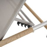 Hargrove - Outdoor Patio Aluminum Chaise Lounge (Set of 2) - Natural / Silver
