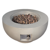 Outdoor Round Propane Fire Pit Table 28-inch, 40,000 BTU