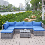 Patio Sofa With Cushions