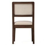 Set of 2 Compact Rubber Wood Dining Chairs